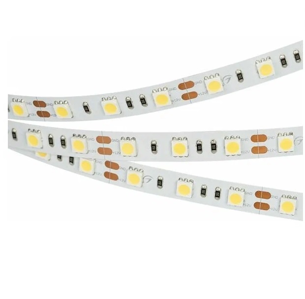 

Светодиодная лента Arlight 012349(2) 5м белый теплый