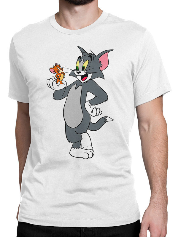 

Футболка мужская Design Heroes Котик Том и мышка10 белая 3XL, Котик Том и мышка10