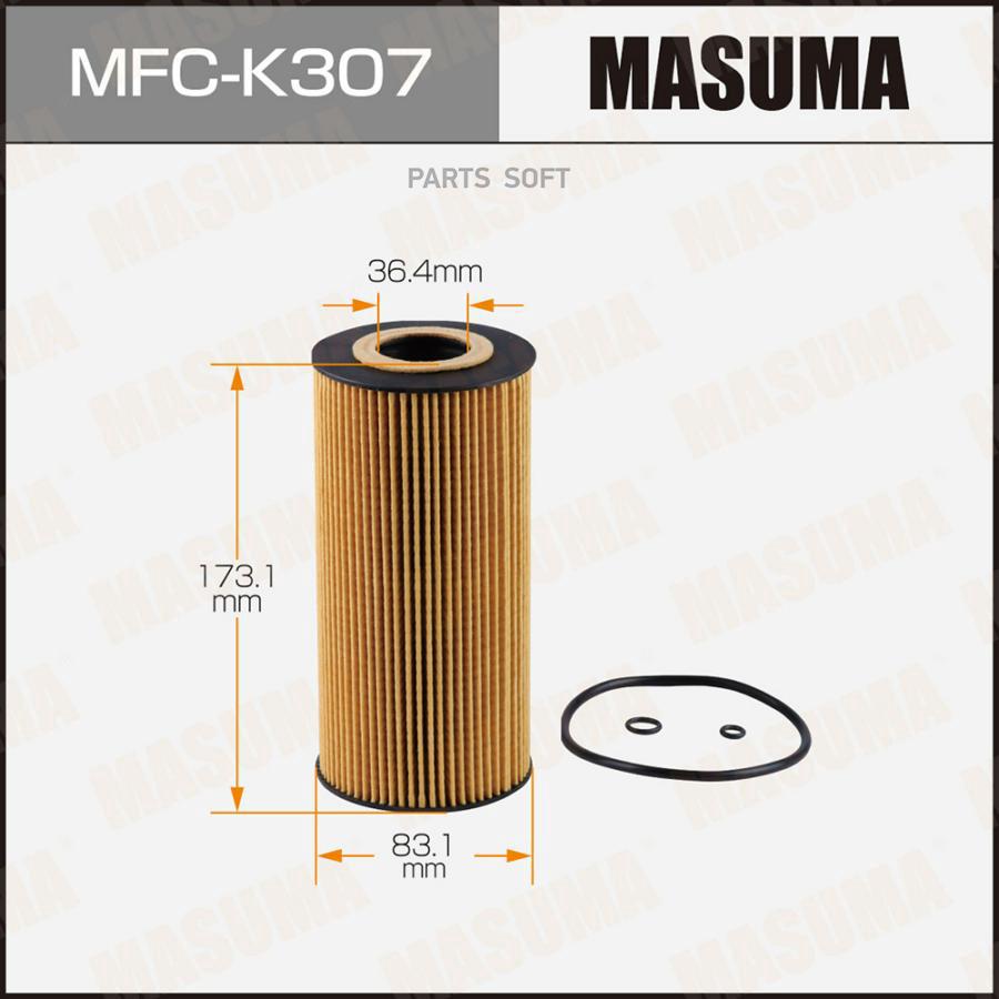 

Фильтр масляный двигателя MASUMA MFCK307