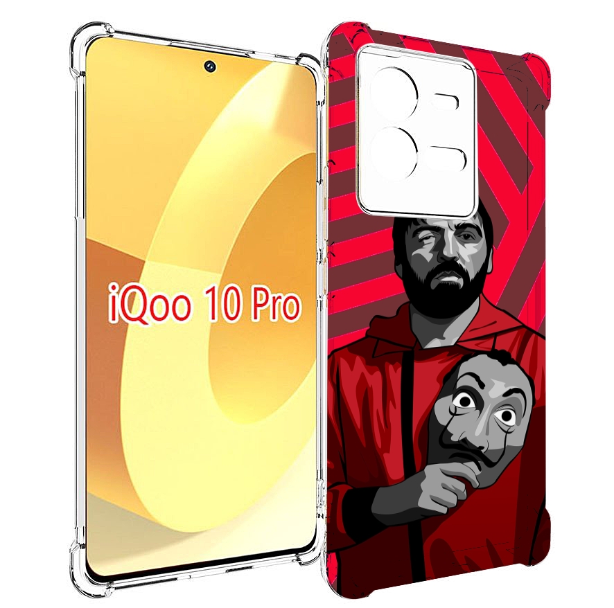

Чехол MyPads Богата-Бумажный-дом для Vivo iQOO 10 Pro, Прозрачный, Tocco