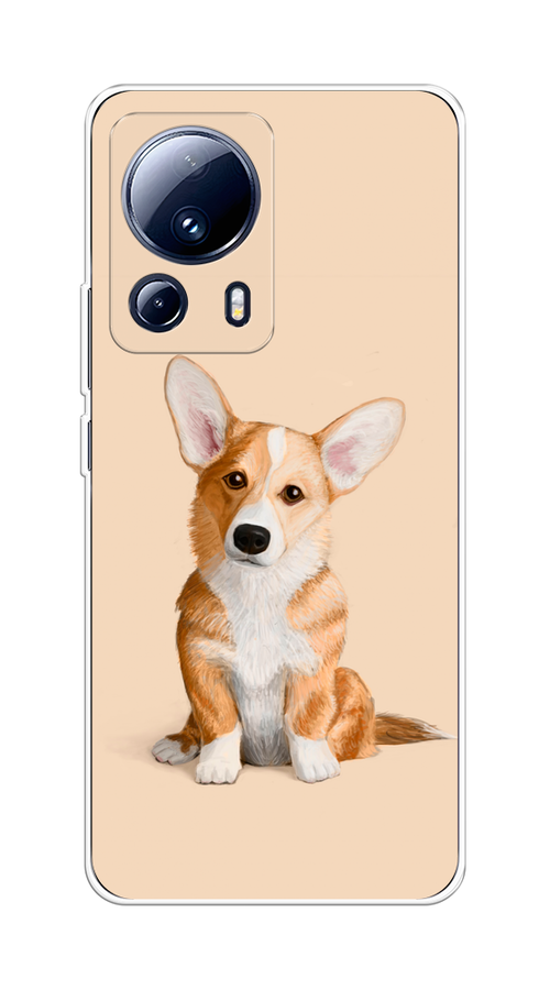 

Чехол на Xiaomi 13 Lite "Грустный Корги", Коричневый;бежевый, 318150-1