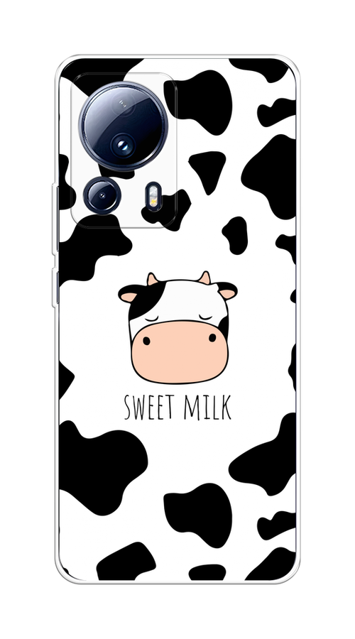 

Чехол на Xiaomi 13 Lite "Sweet milk", Розовый;белый;черный, 318150-1