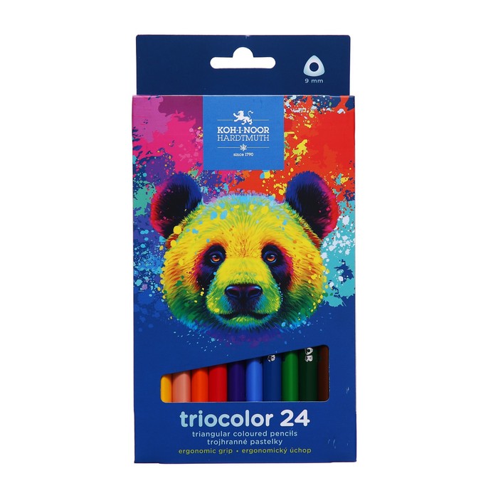 

Карандаши Jumbo 24цв K-I-N 3144 Triocolor bear, утолщ, трехгранные, карт/уп, Разноцветные