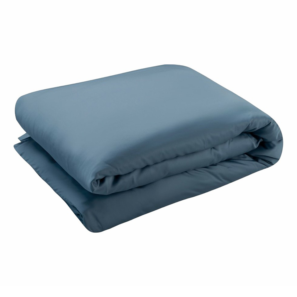 

Пододеяльник Amalco Home на молнии тенсель 175x200 см васильковый белый