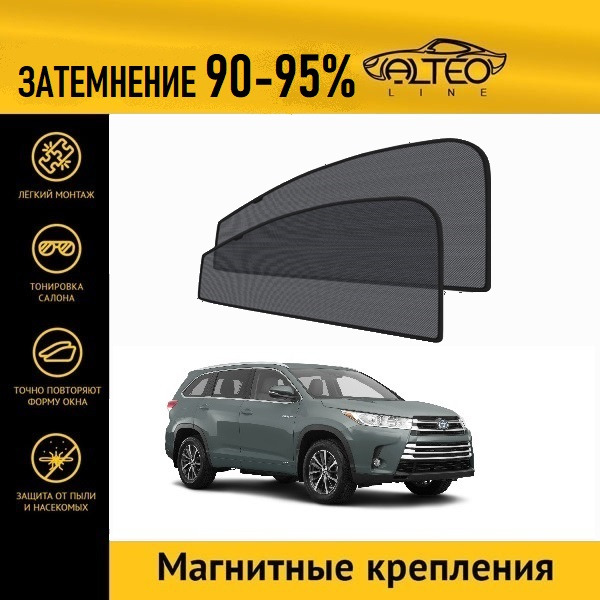 

Автошторки ALTEO PREMIUM на Toyota Highlander 3 рестайлинг (XU50) (2016-2020)