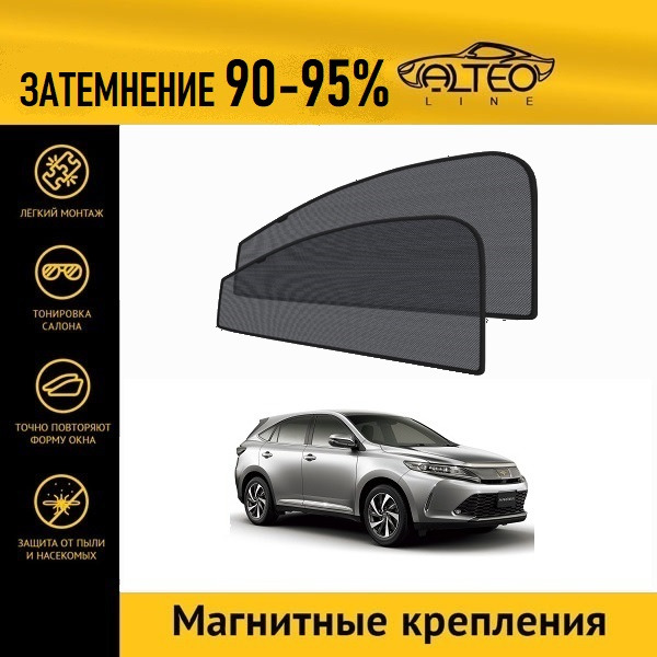 

Автошторки ALTEO PREMIUM на Toyota Harrier 3 рестайлинг (XU60) (2017-2020)