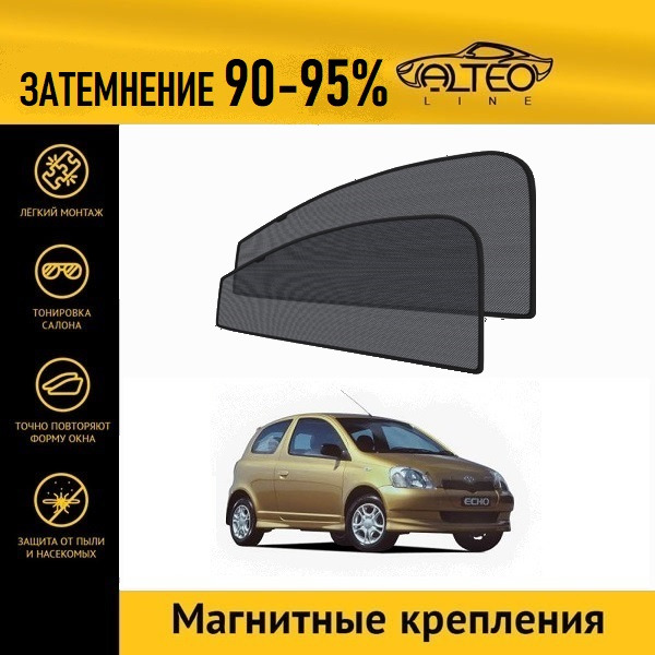 

Автошторки ALTEO PREMIUM на Toyota Echo (1999-2005) хэтчбек 3d
