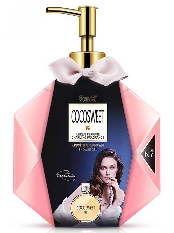 фото Парфюмированный гель для душа увлажняющий obo cosmetics cocosweet №7 600 мл