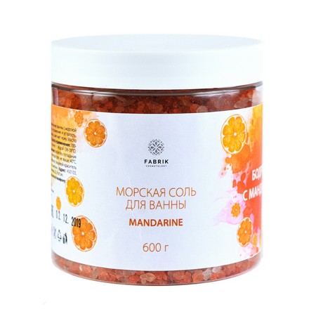 

Соль для ванны Fabrik Cosmetology Mandarine, 350 г