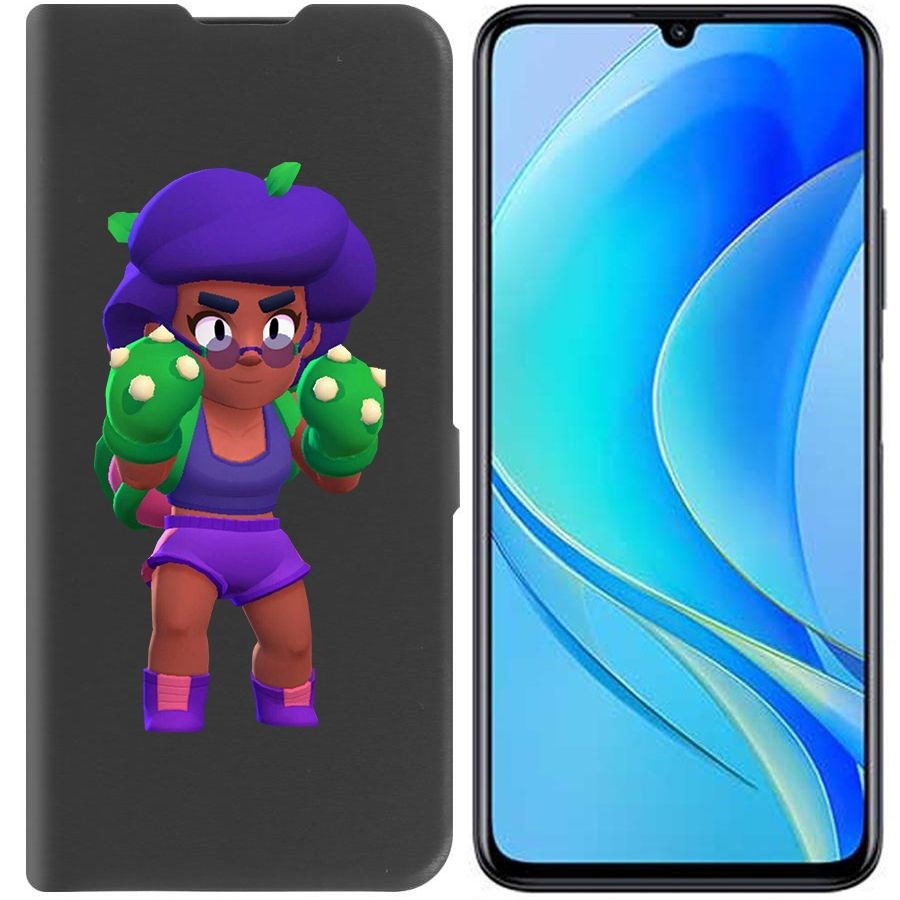 

Чехол-книжка Eco Book для Tecno Spark 10 Pro Brawl Stars-Роза