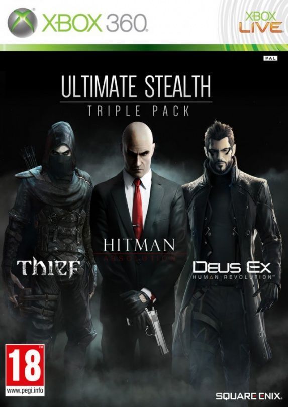 Ultimate Stealth Triple Pack (Thief,Hitman:Absolution, Deus Ex:Human revolution)(Xbox 360)