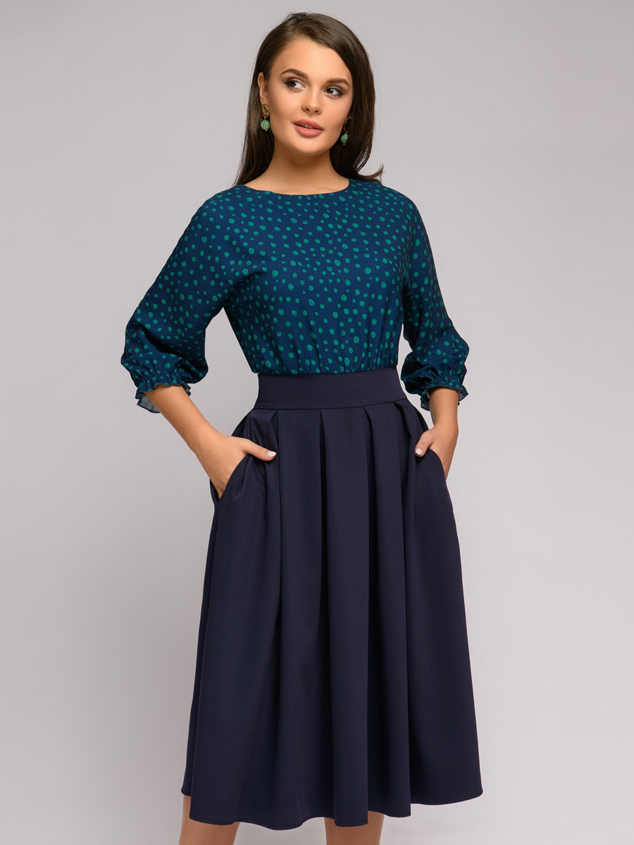 

Повседневное платье женское 1001dress DM00234DP синее 46, DM00234