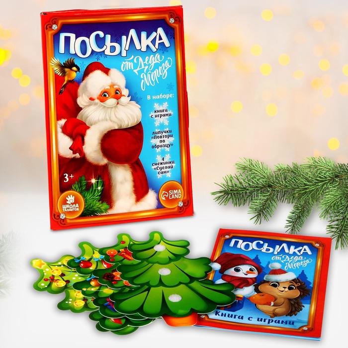

Развивающий набор с играми «Посылка от Деда Мороза»