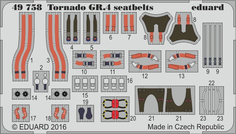 

Фототравление Eduard 49758 Tornado GR.4 seatbelts