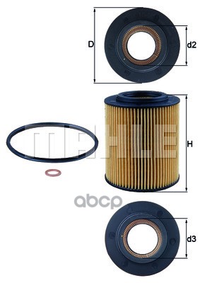 

Фильтр масляный KNECHT/MAHLE OX154/1D