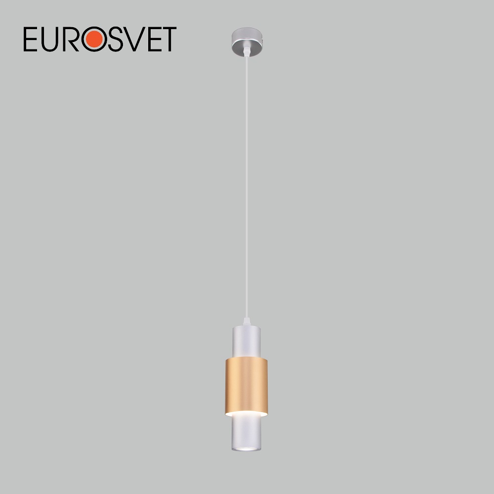 Подвесной LED светильник Eurosvet Bento 50204/1 13W 4200К матовое серебро/матовое золото 600003265965