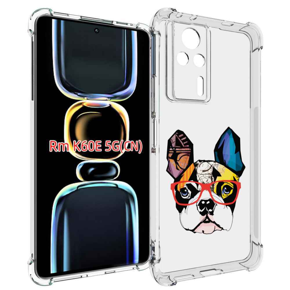 

Чехол MyPads Мопс-в-очках для Xiaomi Redmi K60E, Tocco