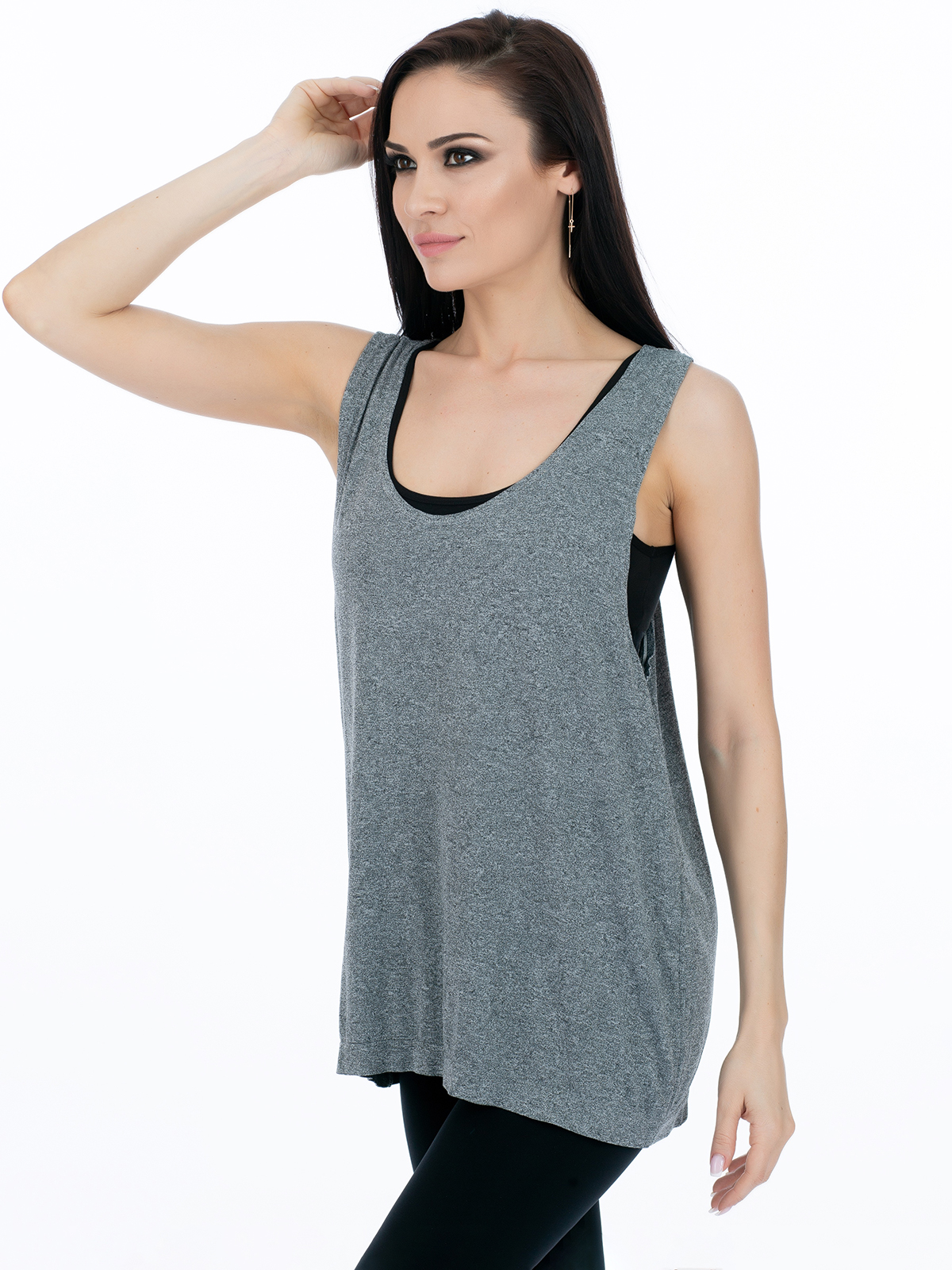 

Майка женская Giulia CANOTTA SPORT MELANGE COLOR серая L/XL, CANOTTA SPORT MELANGE COLOR