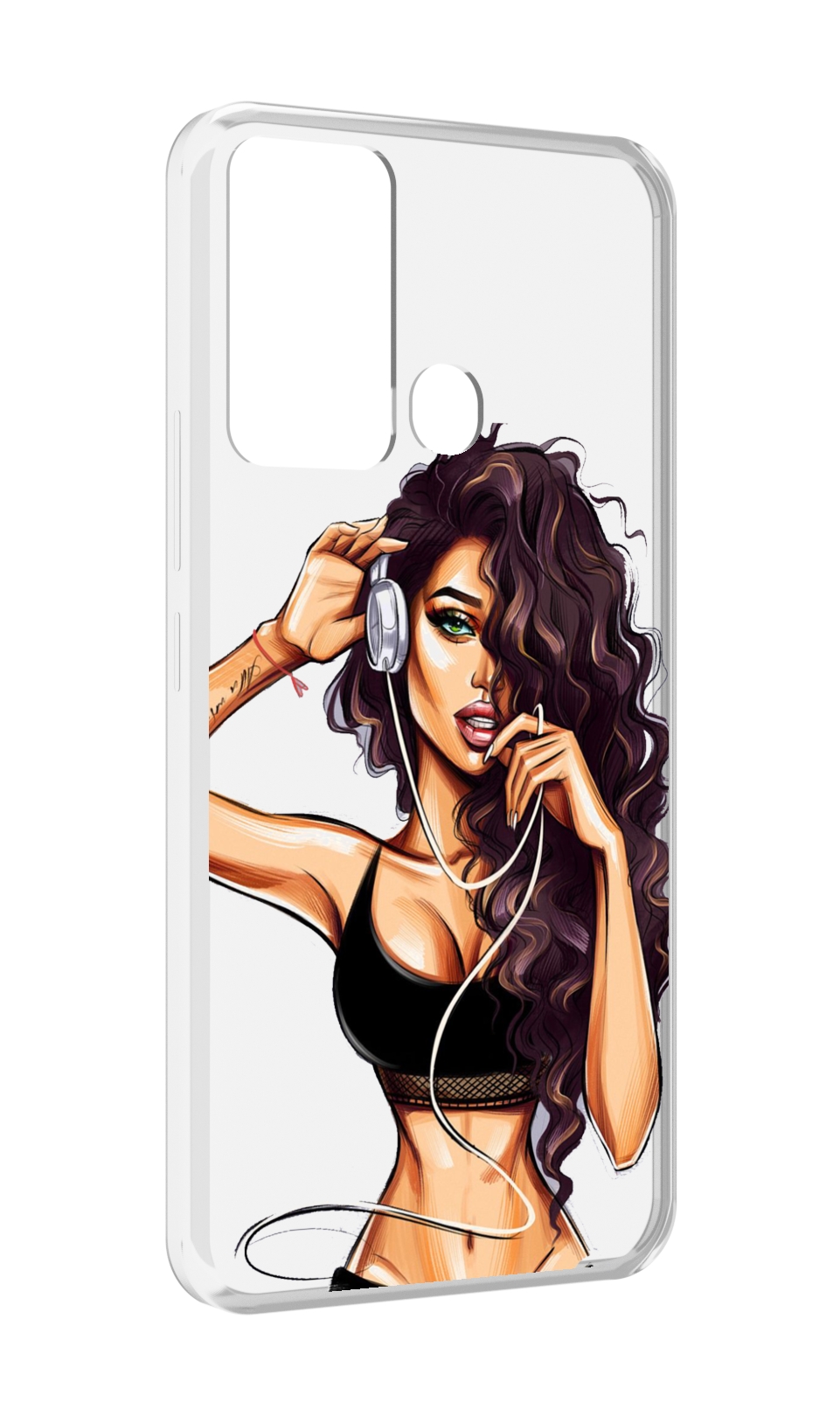 

Чехол MyPads Спортивная-девушка женский для Infinix Hot 12i, Прозрачный, Tocco