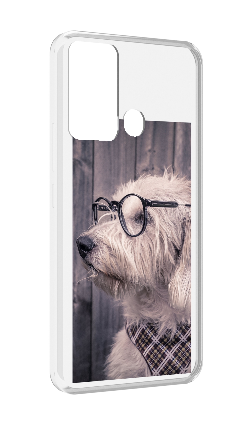 

Чехол MyPads Собака-в-очках для Infinix Hot 12i, Прозрачный, Tocco