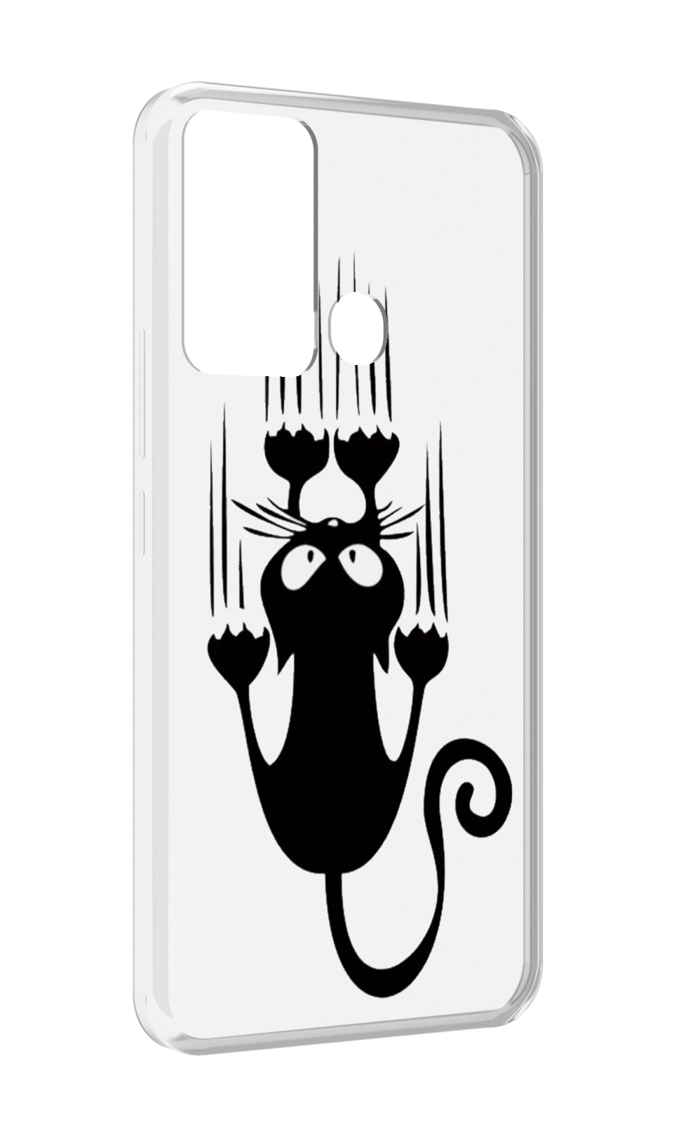 

Чехол MyPads Свисающий-кот для Infinix Hot 12i, Прозрачный, Tocco