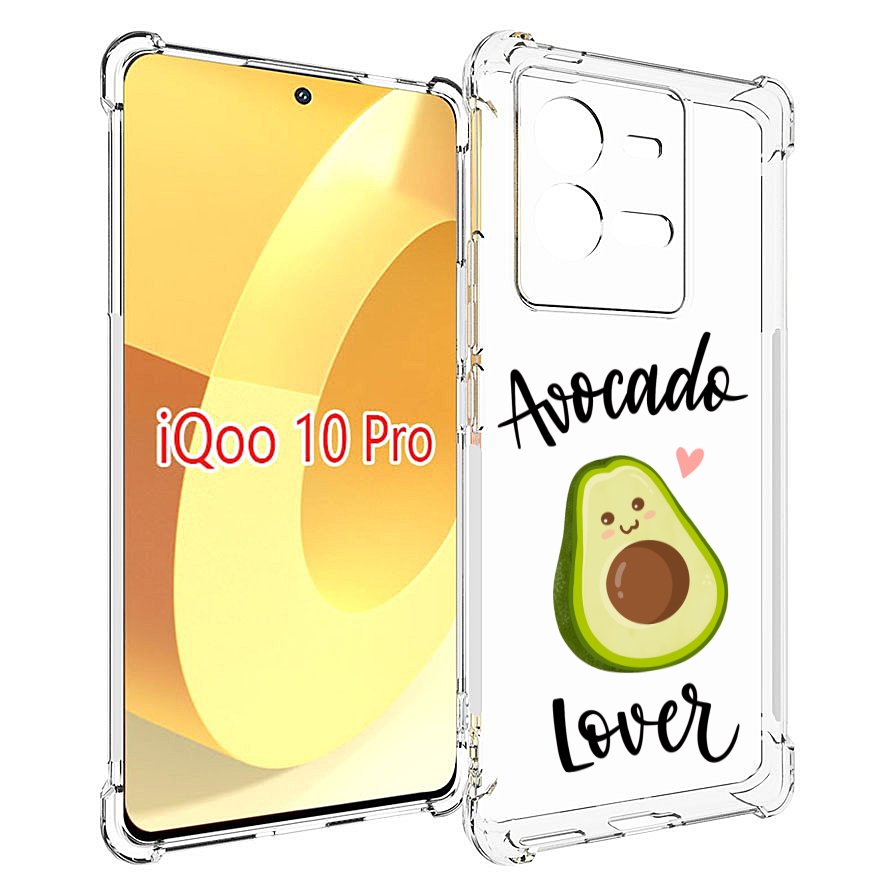 

Чехол MyPads Авокадо-любовь для Vivo iQOO 10 Pro, Прозрачный, Tocco