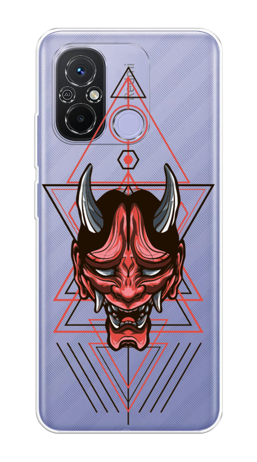 

Чехол на Redmi 12C "Hanya Oni mask", Серый;красный;черный, 317550-4