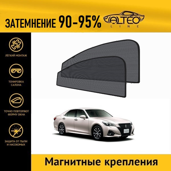 Автошторки ALTEO на Toyota Crown 14 рестайлинг (S210) (2015-2018) седан