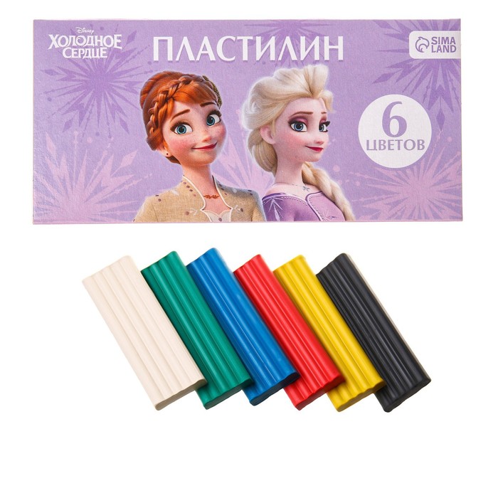 Пластилин 6 цветов 90 г Холодное сердце 96₽