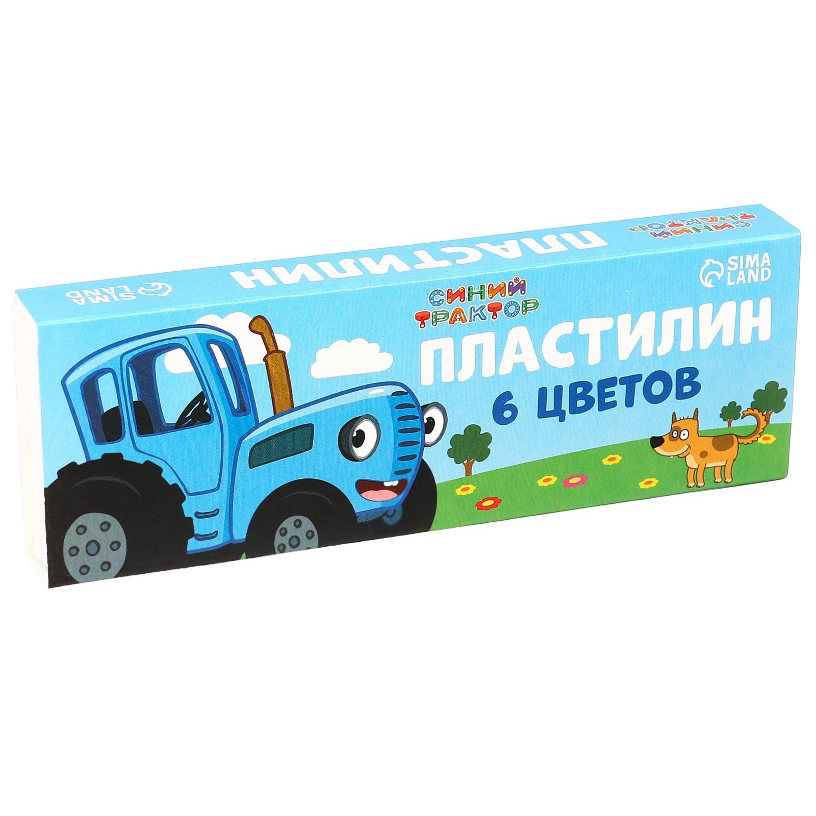 

Пластилин 6 цветов 90 г "Синий трактор", Разноцветный