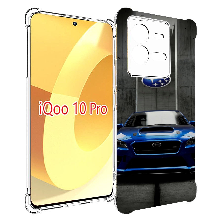 

Чехол MyPads subaru 1 мужской для Vivo iQOO 10 Pro, Прозрачный, Tocco