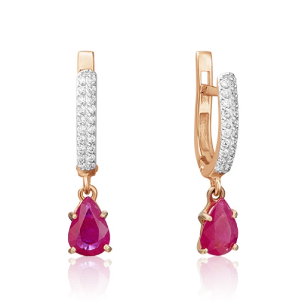 

Серьги из красного золота с бриллиантом PLATINA jewelry 02-0213-00-107-1110-30, 02-0213-00-107-1110-30