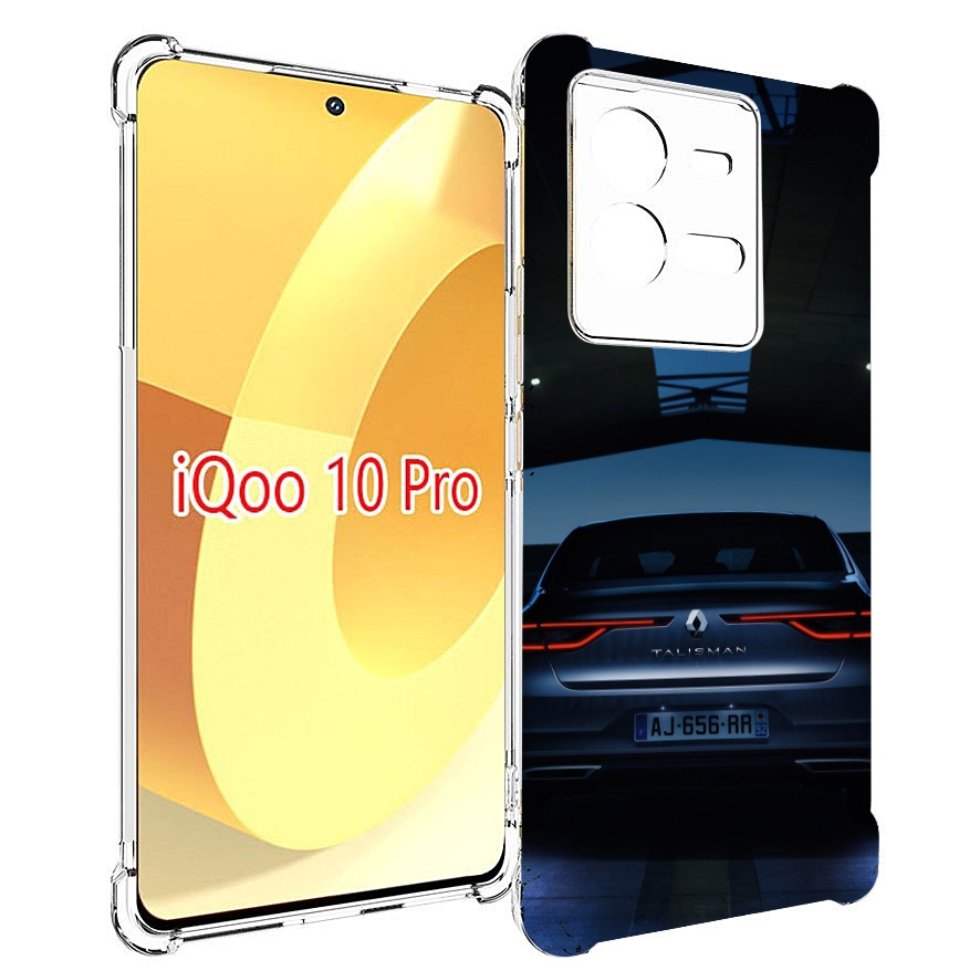 

Чехол MyPads renault 1 для Vivo iQOO 10 Pro, Прозрачный, Tocco