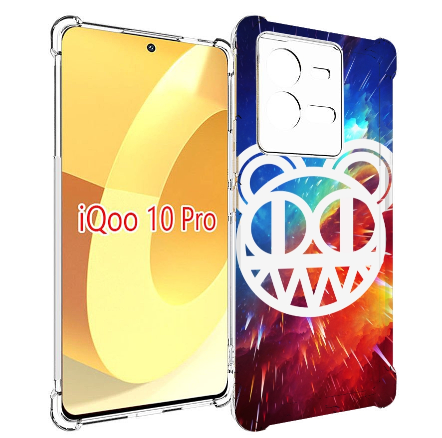 

Чехол MyPads radiohead cosmos для Vivo iQOO 10 Pro, Прозрачный, Tocco