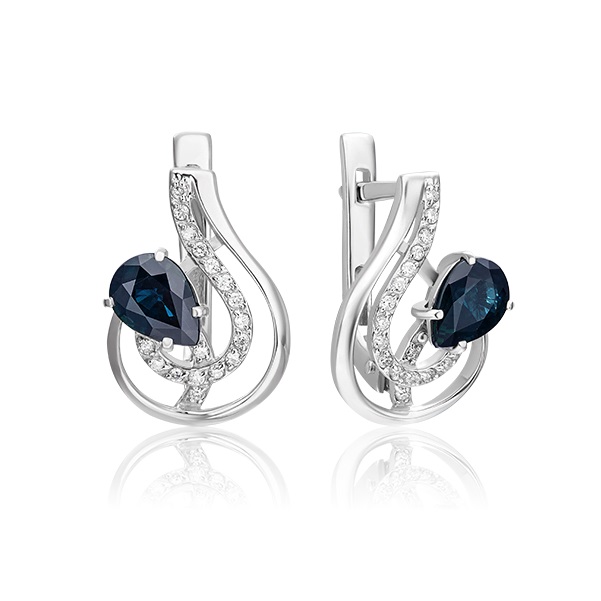 

Серьги из белого золота с бриллиантом PLATINA jewelry 02-0170-00-105-1120-30, 02-0170-00-105-1120-30