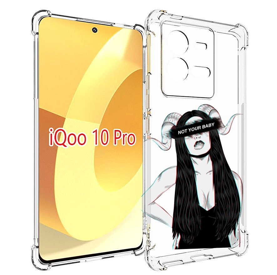 

Чехол MyPads not-your для Vivo iQOO 10 Pro, Прозрачный, Tocco