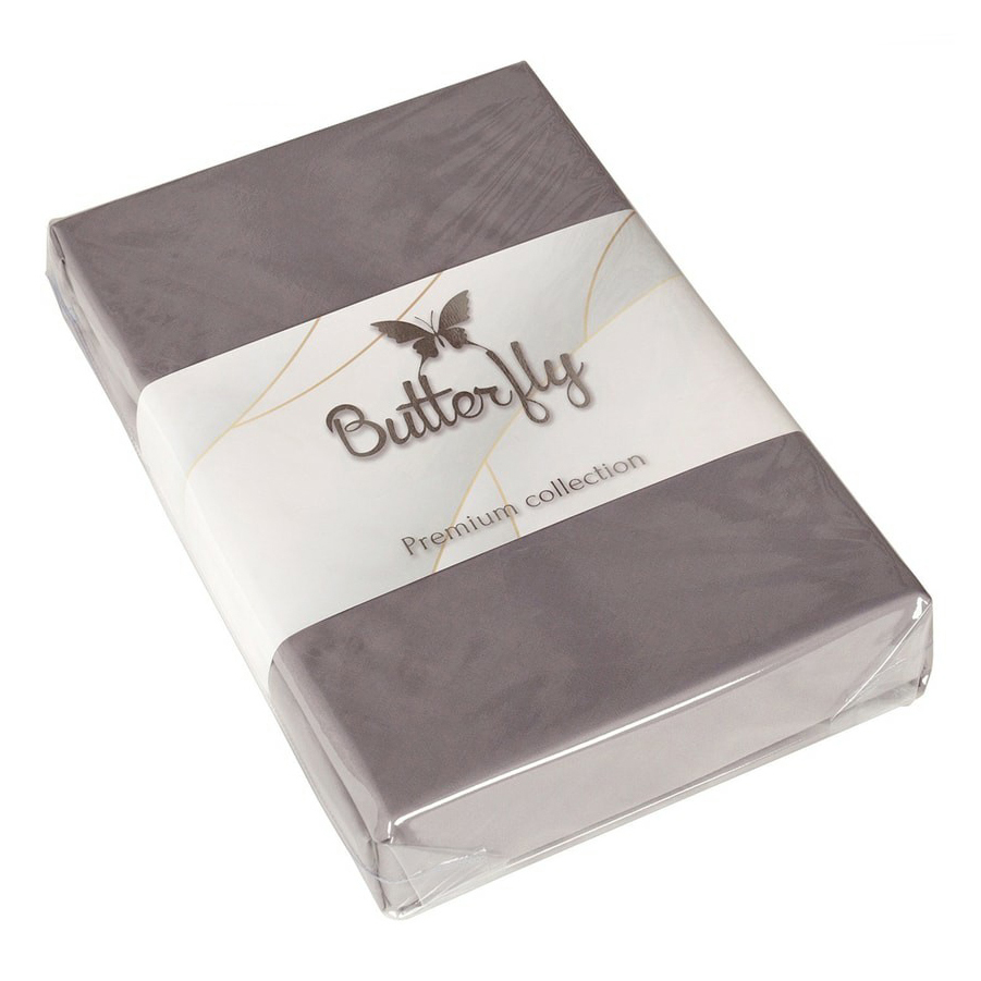 

Пододеяльник Butterfly Premium collection полутораспальный сатин серый