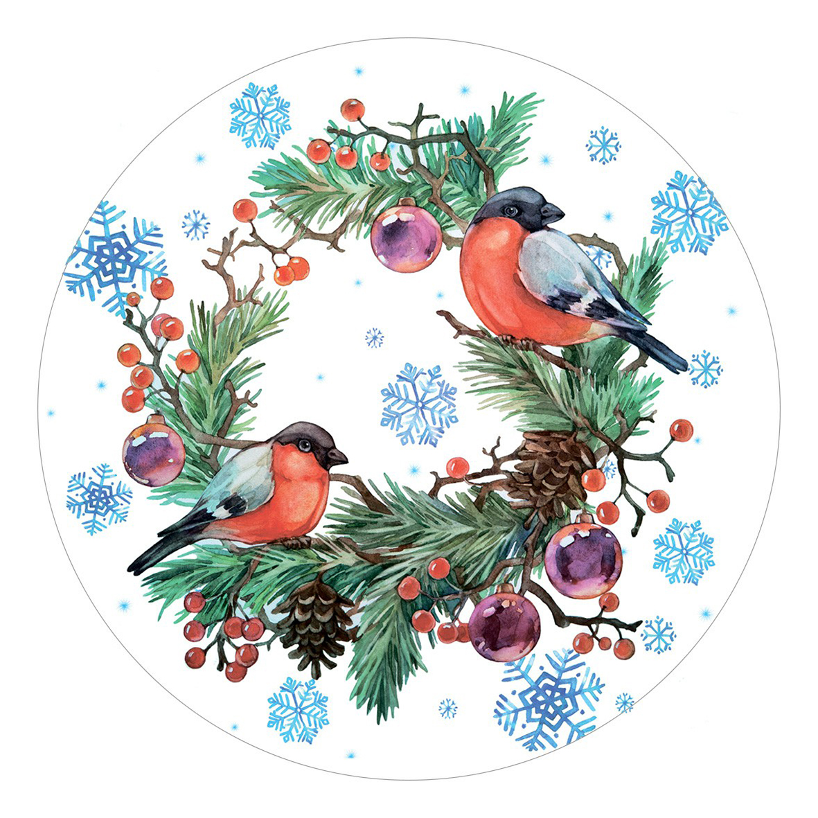 

Термосалфетка круглая 35 см в ассортименте