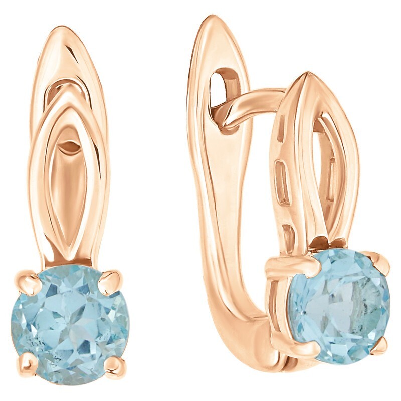 

Серьги из серебра с топазом LAZURIT-ONLINE 7721RG, 7721RG