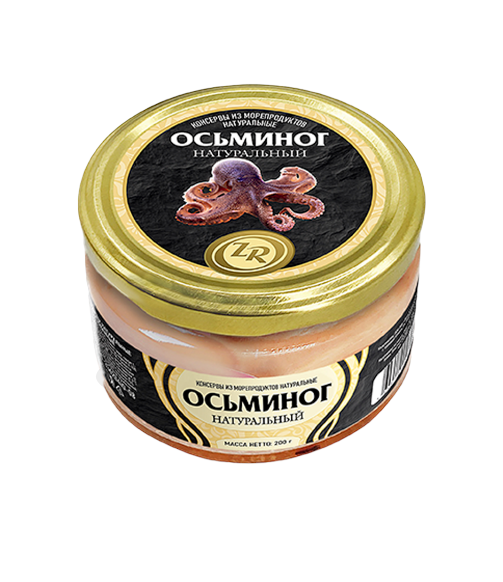 Осьминог натуральный, Золотистая рыбка, ТУ, 1 шт. по 200 г