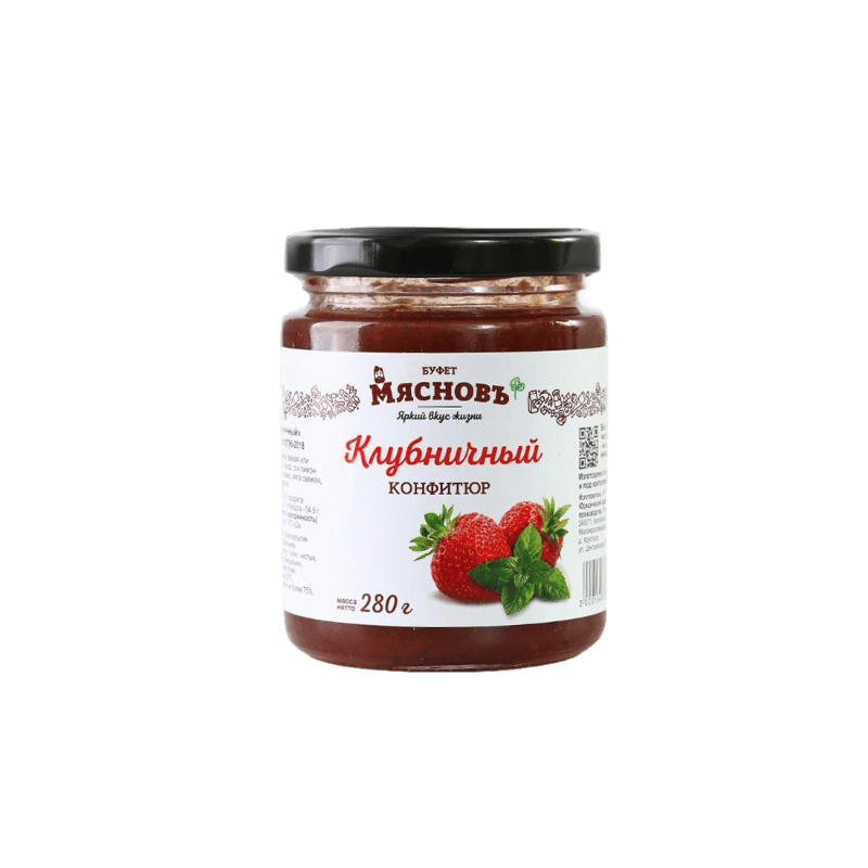 

Конфитюр МясновЪ БУФЕТ клубничный 280 г
