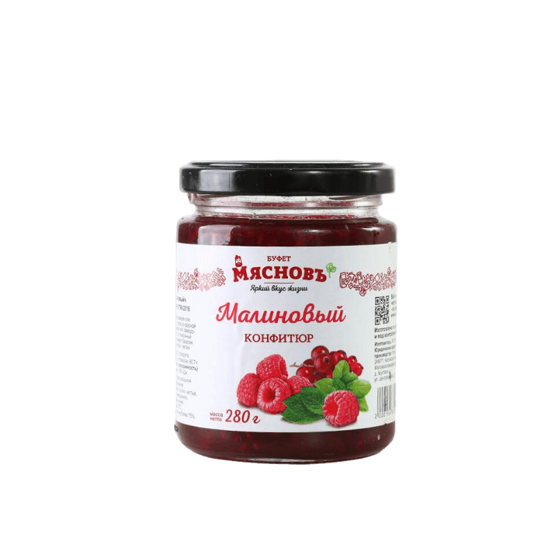 

Конфитюр МясновЪ БУФЕТ малиновый 280 г