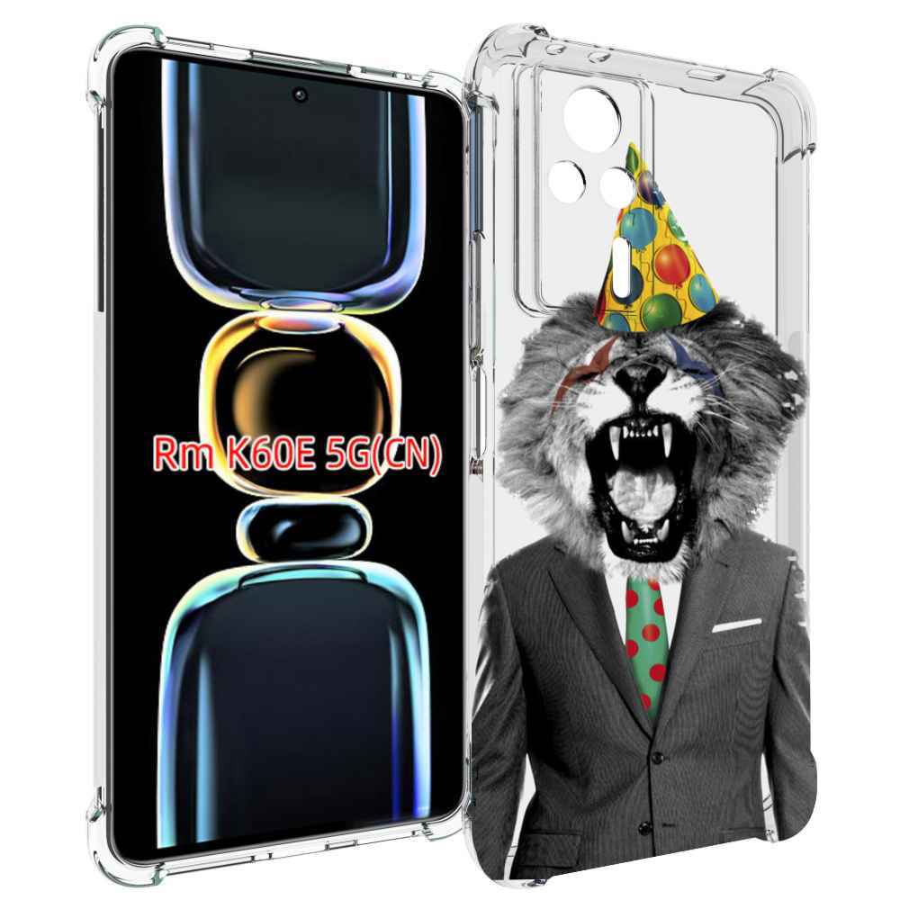 

Чехол MyPads Лев в галстуке для Xiaomi Redmi K60E, Tocco