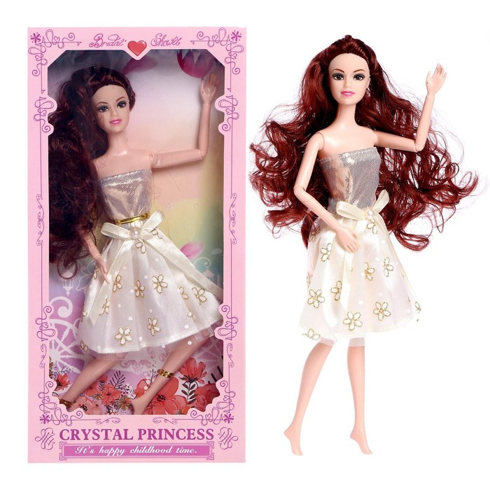 Кукла КНР модель, шарнирная, Лиза в платье кукла лиза 6