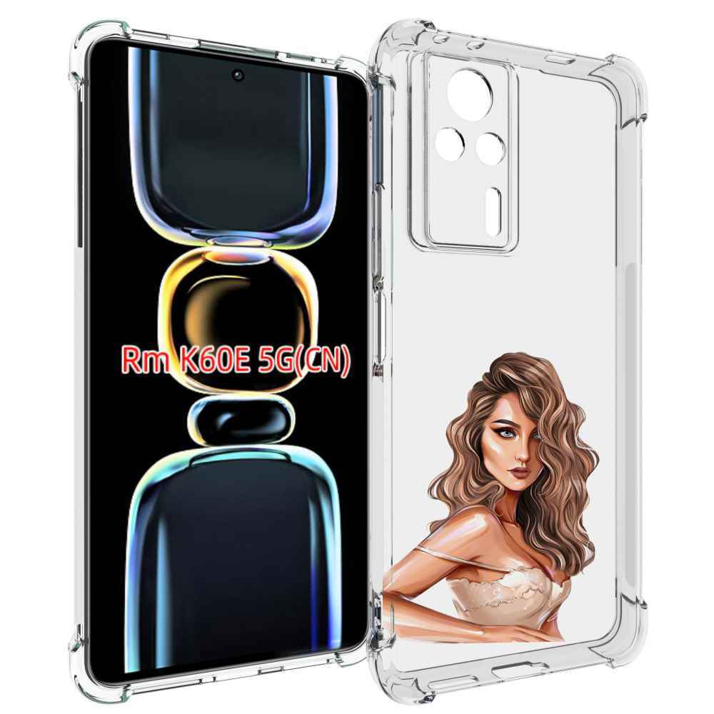 

Чехол MyPads Кудрявая-девушка женский для Xiaomi Redmi K60E, Tocco
