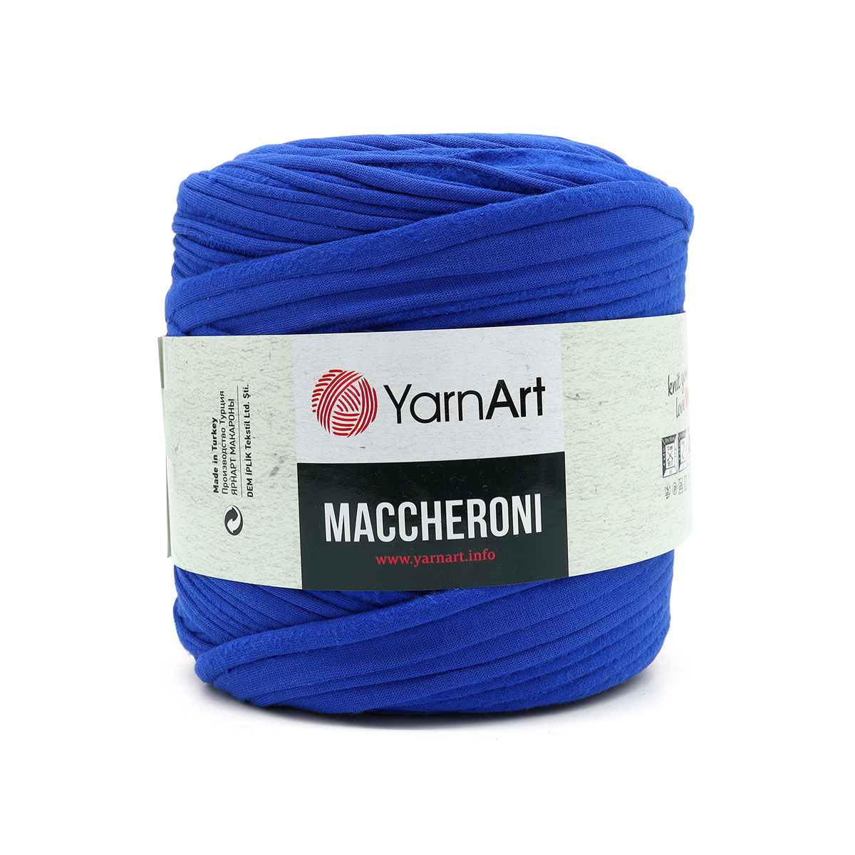 

Пряжа YarnАrt Maccheroni, 600 г (восстановленный хлопок) (9 синий), 8 мотков