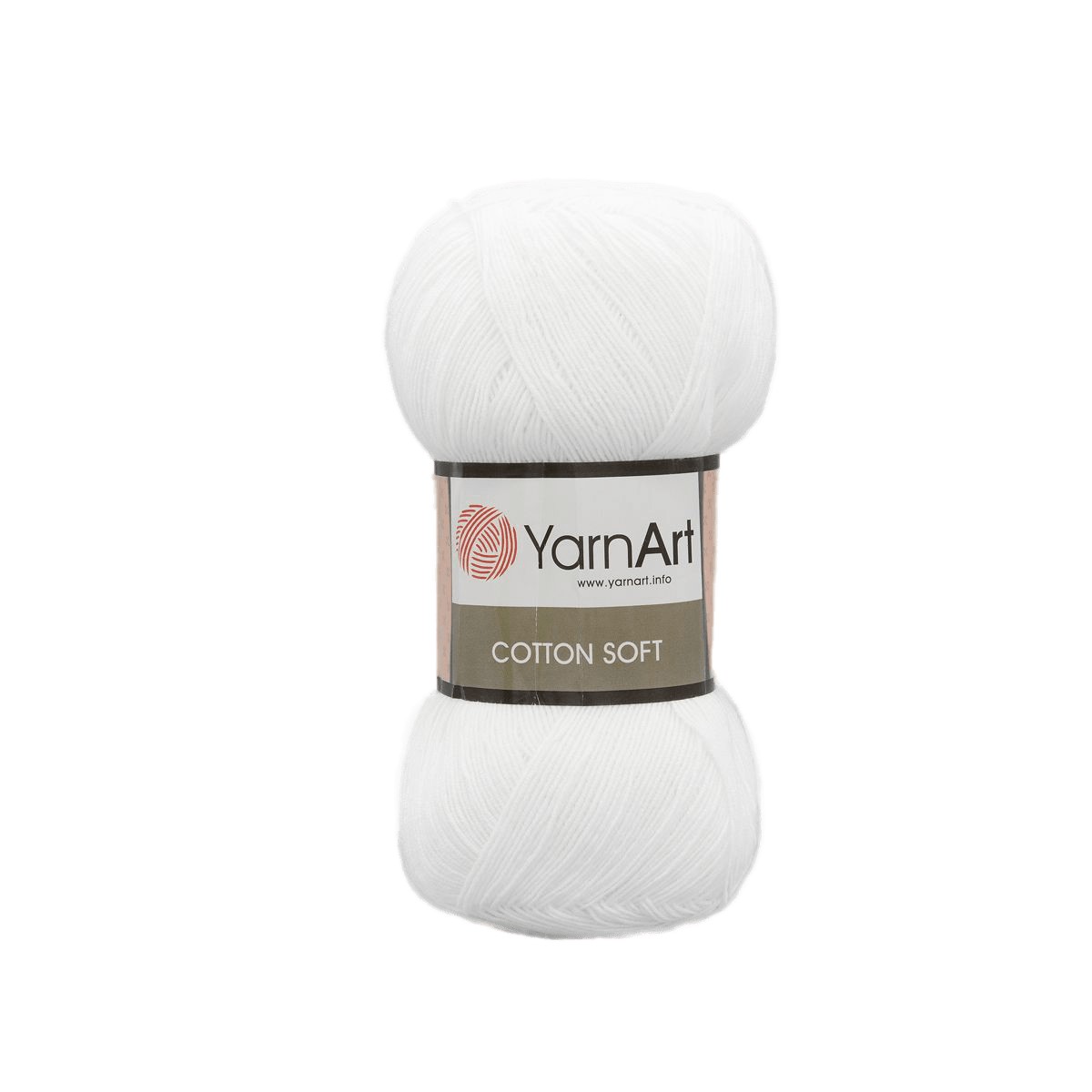 

Пряжа YarnArt Cotton soft, 100 г, 600 м (хлопок, акрил) (62 супер белый), 5 мотков