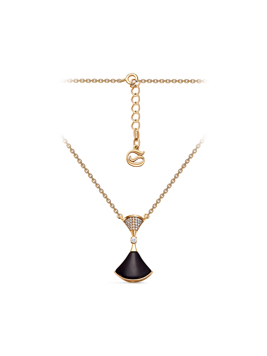 

Колье женское SamoroDki Jewelry 2600891з-В из серебра с янтарем, 50 см, 2600891з-В
