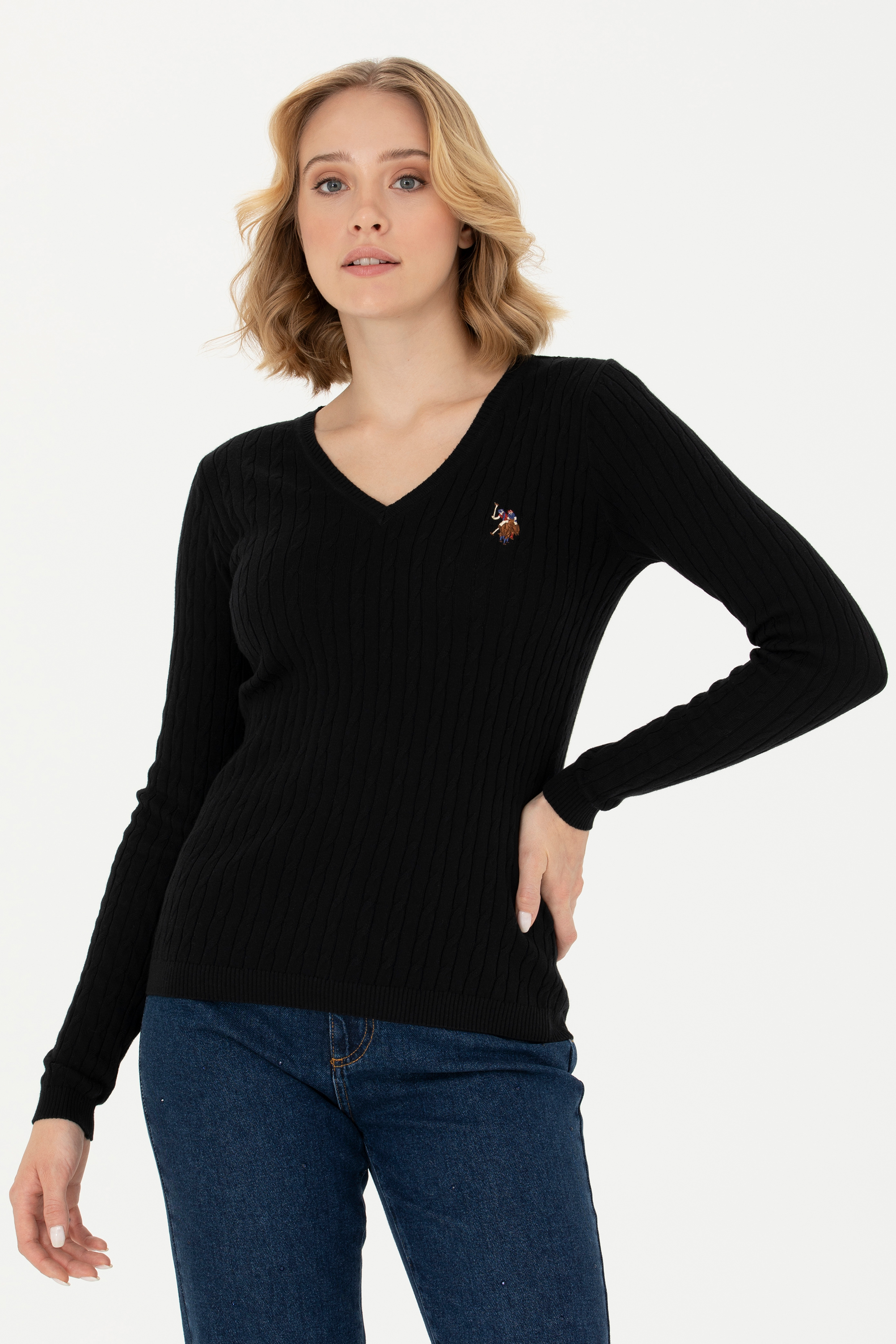 

Пуловер женский U.S. POLO Assn. G082SZ0TK0TK03-BSK23 черный S, G082SZ0TK0TK03-BSK23