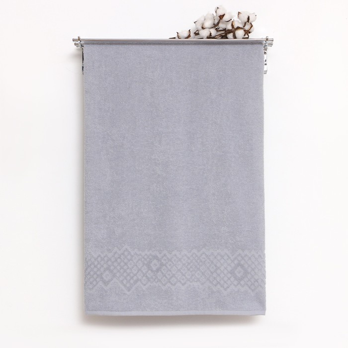 

Полотенце махровое Flashlights 100Х150см, цвет серый, 295г/м2, 100% хлопок